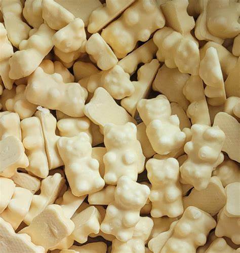 Ourson guimauve chocolat blanc (lot fe 5)