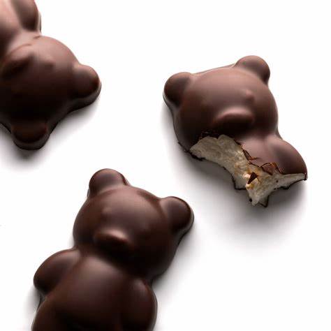 Ourson guimauve chocolat noir (lot de 5)
